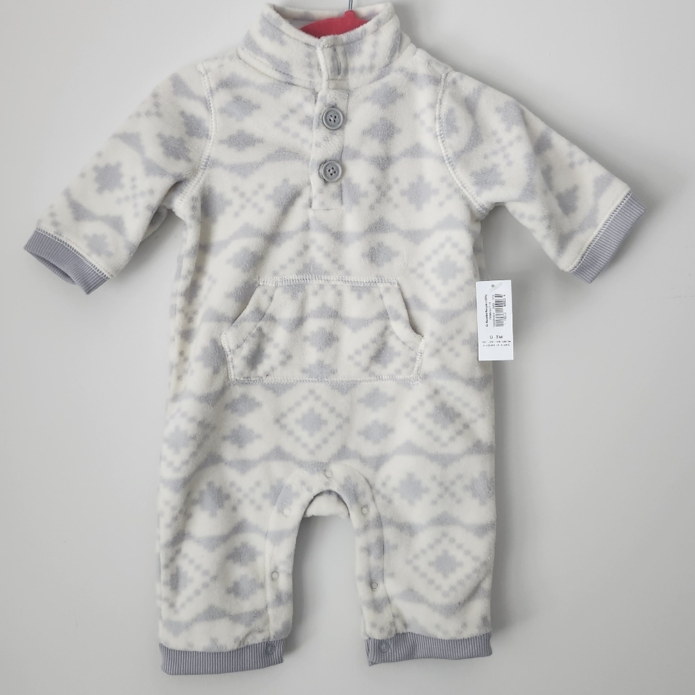 Old Navy Fleece Romper  0-3 Months